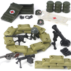 Feleph US Army brick kit shows compatibility with major brands for squad expansion