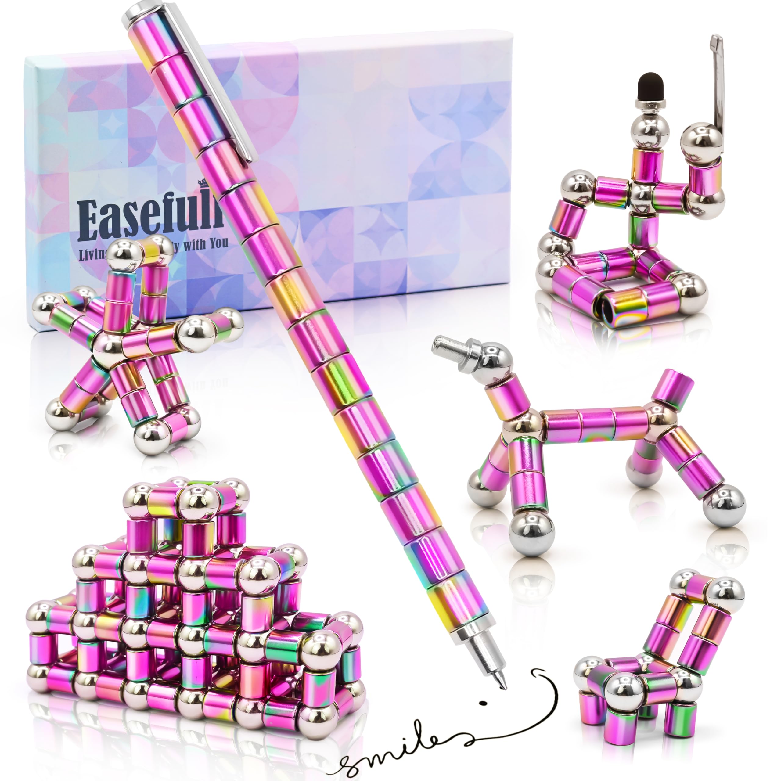 Felikray magnetic fidget pen in open case, ready for creative play and stress relief.