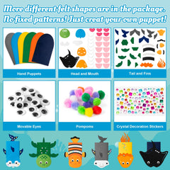 WATINC felt patterns 21pcs facilitate DIY puppets and craft learning