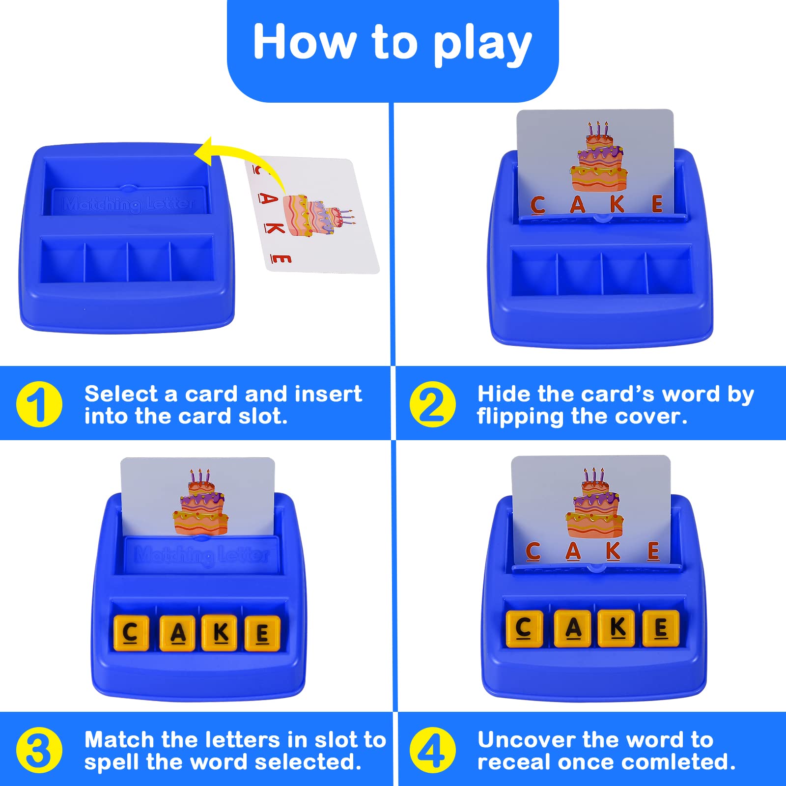 Fenikso picture cards provide visual clues to support word meaning during play.