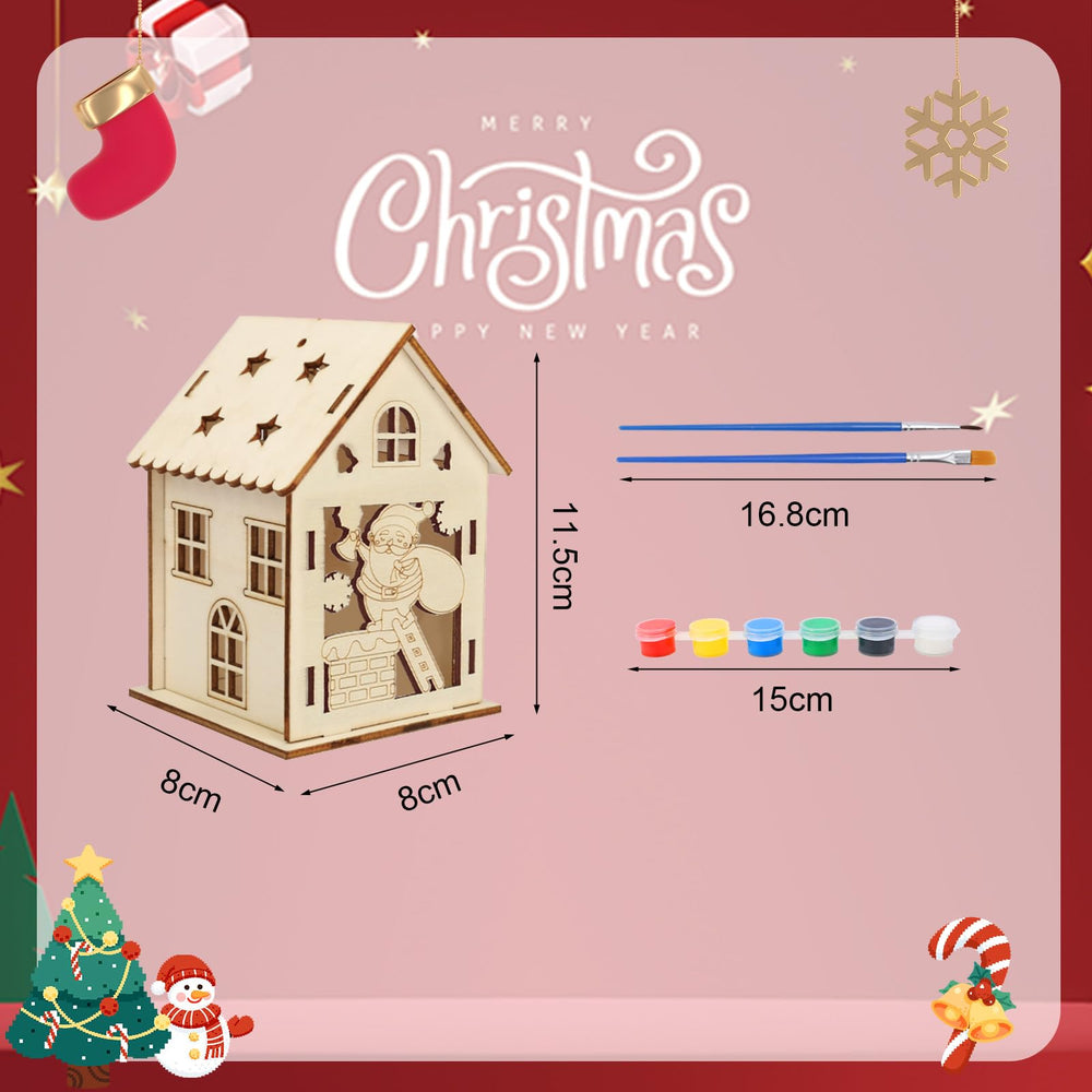 Fennoral Christmas house exquisite: detailed wooden kit for memorable DIY decor