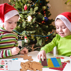 Fennoral foam sticker set featuring Santa hat for holiday crafts