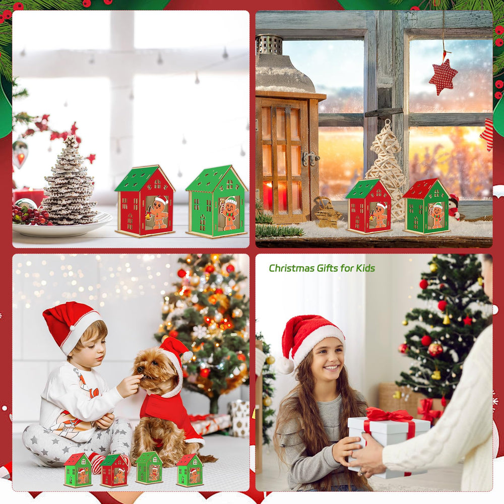 Fennoral gingerbread man house decoration kit supports personal tabletop ornaments.