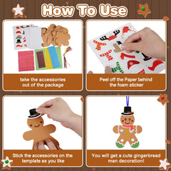 Fennoral gingerbread scarf accessory to complete ornament designs
