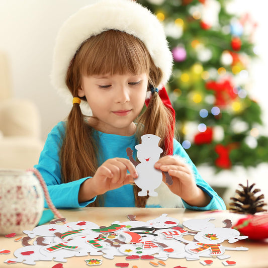 Fennoral snowman foam stickers offering soft, repositionable decorations for DIY ornaments.