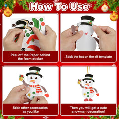 Fennoral snowman kit ribbons in assorted colors, perfect for finishing crafts.