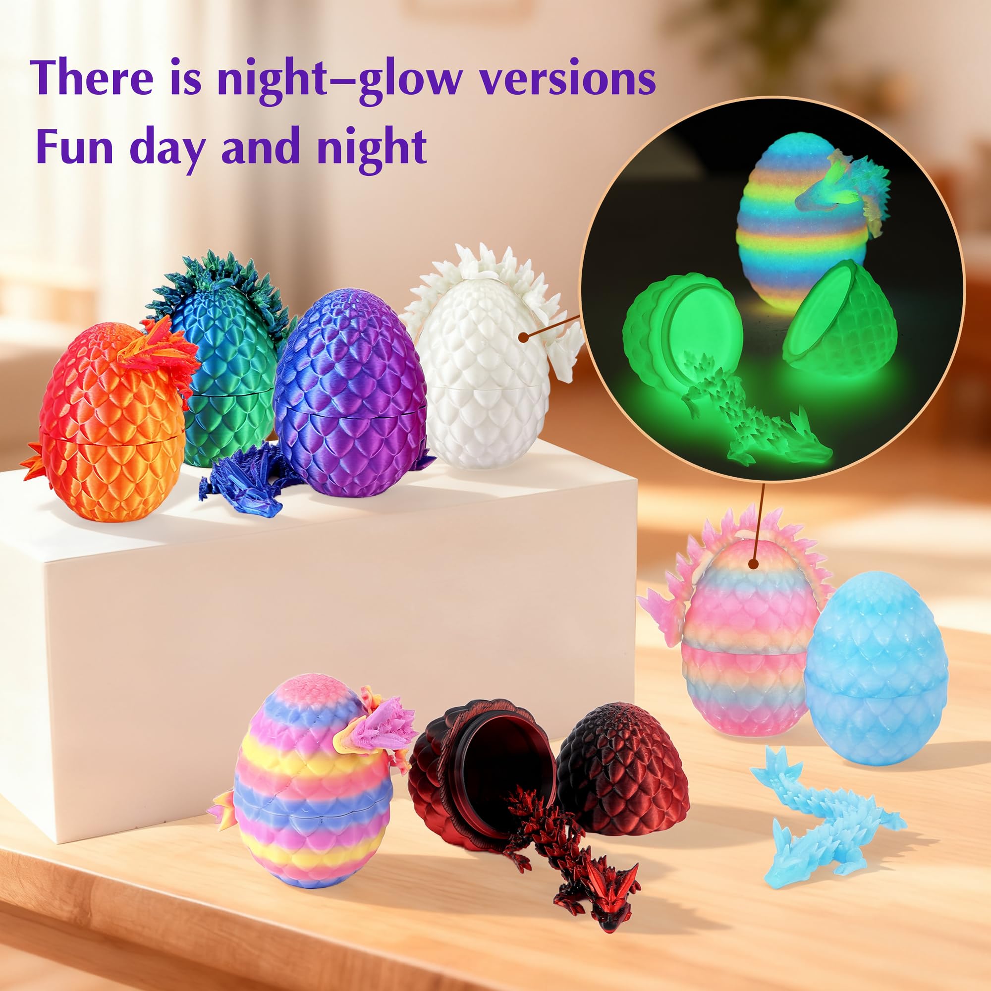 Fenoee articulated dragon toy with movable joints for fidget play