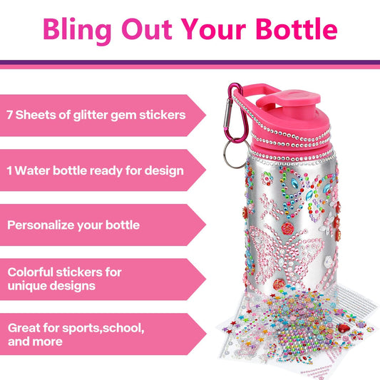 Fenreen glitter rhinestone stickers for bottle design, perfect for personalization