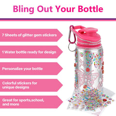 Fenreen glitter rhinestone stickers for bottle design, perfect for personalization