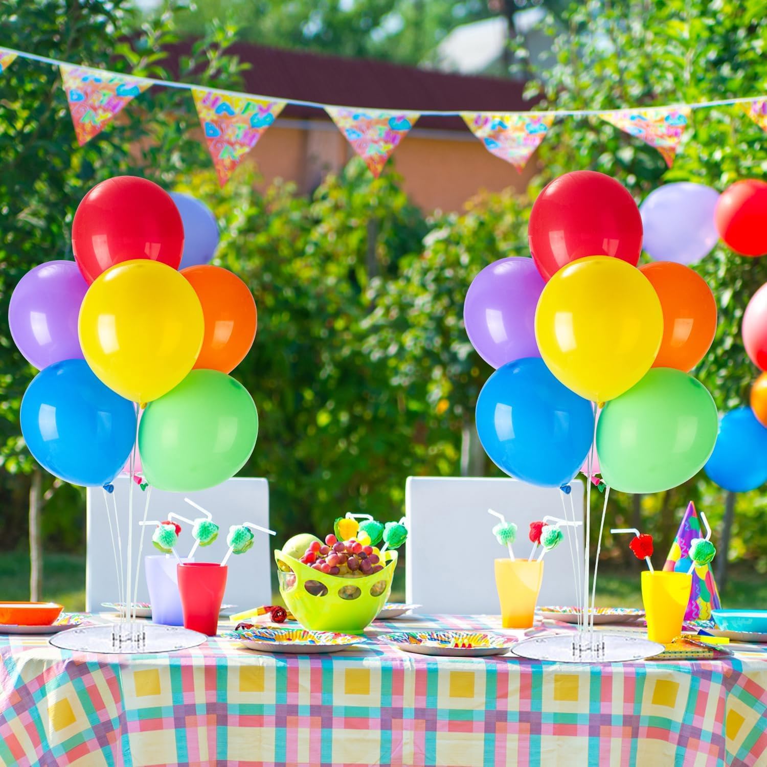 Fenxyo balloon stand kit poles—tall supports for dramatic balloon arches.