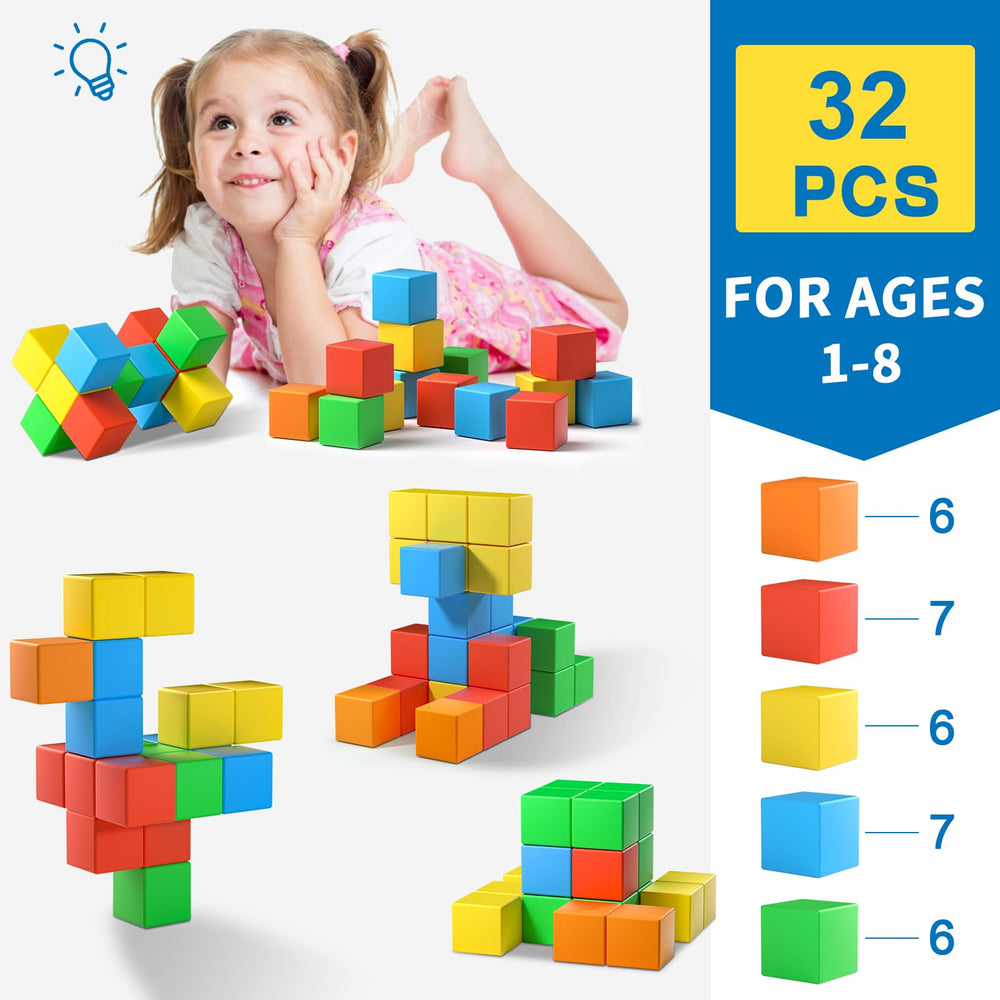 Feoxialy magnetic blocks make a thoughtful gift idea for kids.