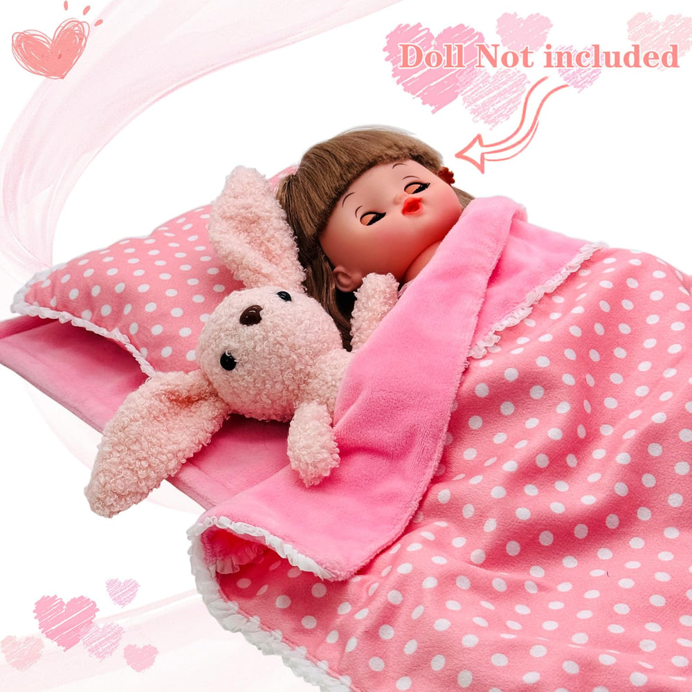 Ferberbears plush doll included to enhance imaginative dollhouse play.