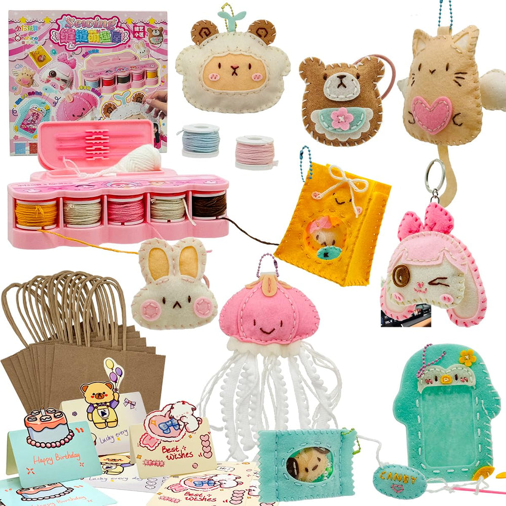 Ferberbears Flet sewing kit packaging with ready-to-sew pieces for beginners.