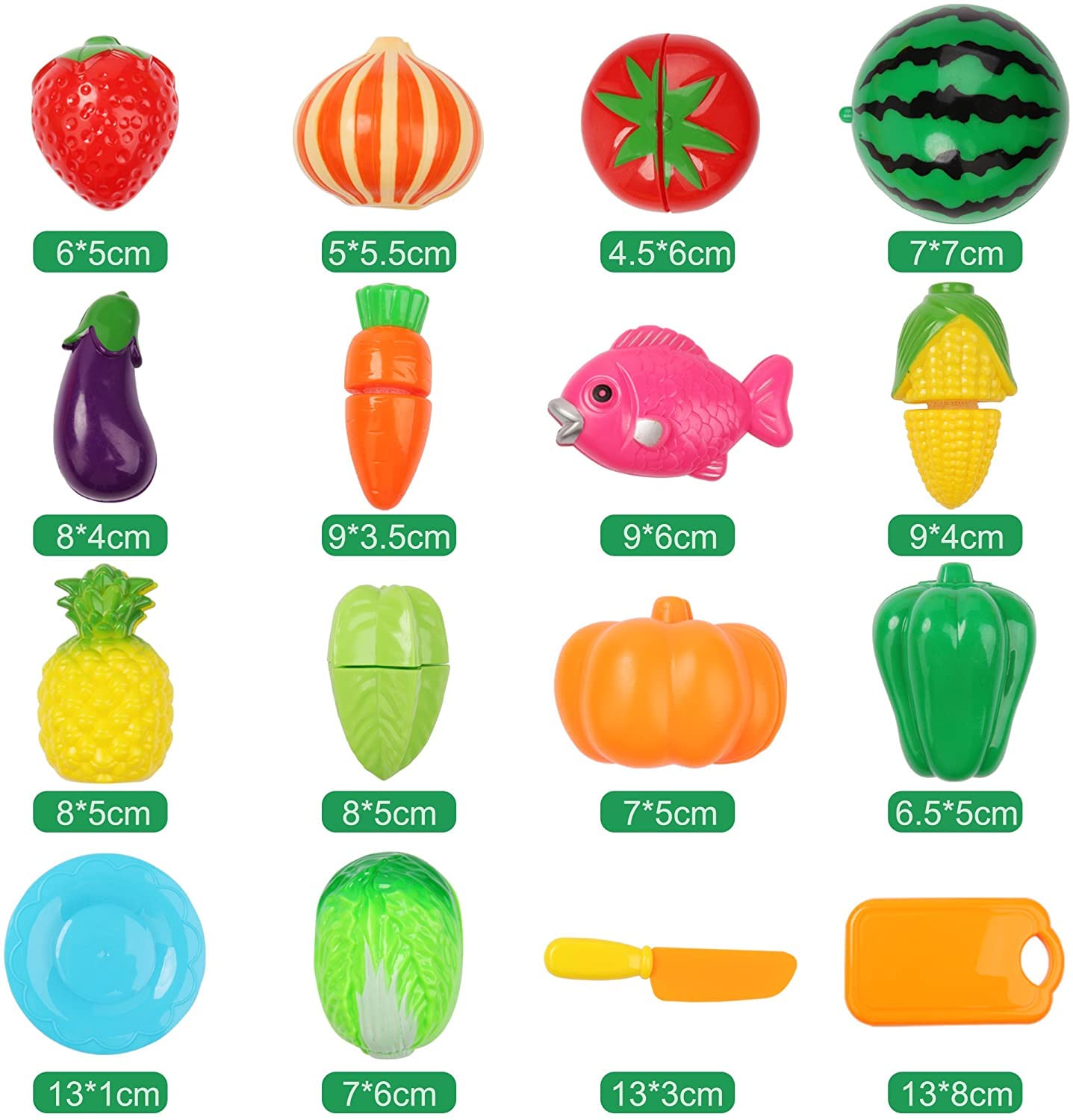FEROXO Cutting Play Food Pizza Six-Slices encourages sharing and pretend dining.