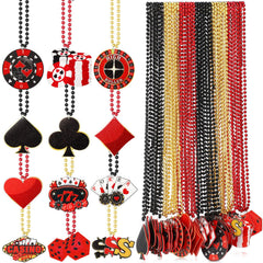 Ferreve casino night dice pendant necklace for festive party vibes