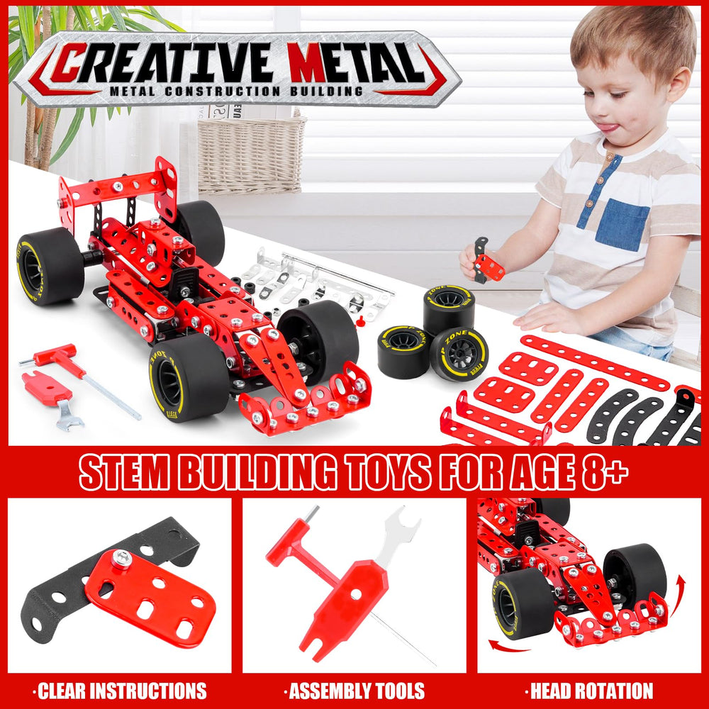 Ferthor Fun metal building parts pack, includes nuts and bolts for sturdy models.