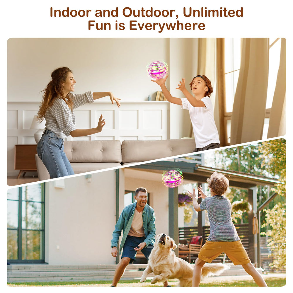 Fesbt Flying Orb Ball hand-control hover demonstrates precise hand guidance for kids