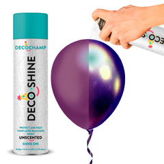 Festi DecoShine balloons spray 600ml delivers instant glossy shine for balloons.