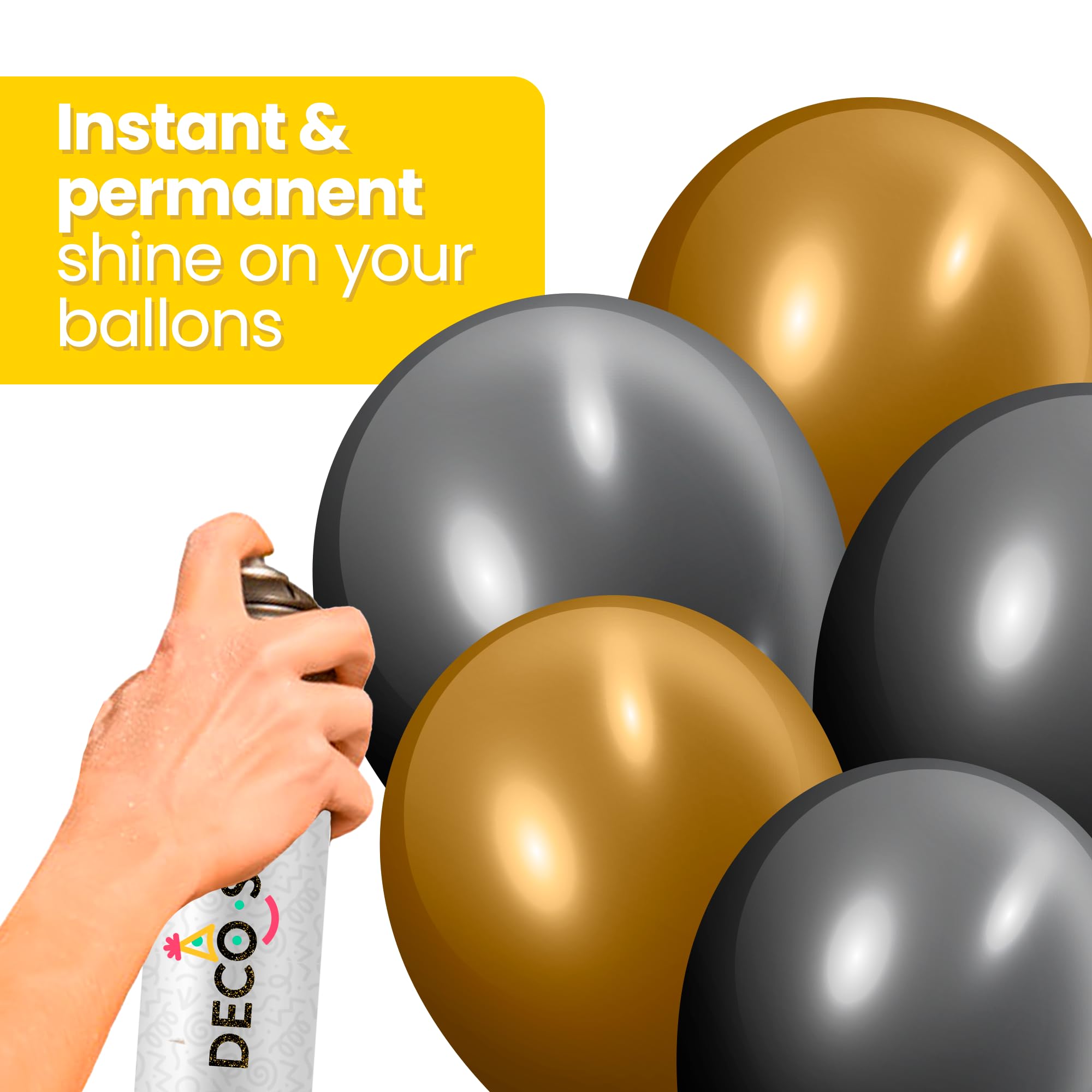 Festi DecoShine minimizes fogging to keep balloons clear and vibrant.