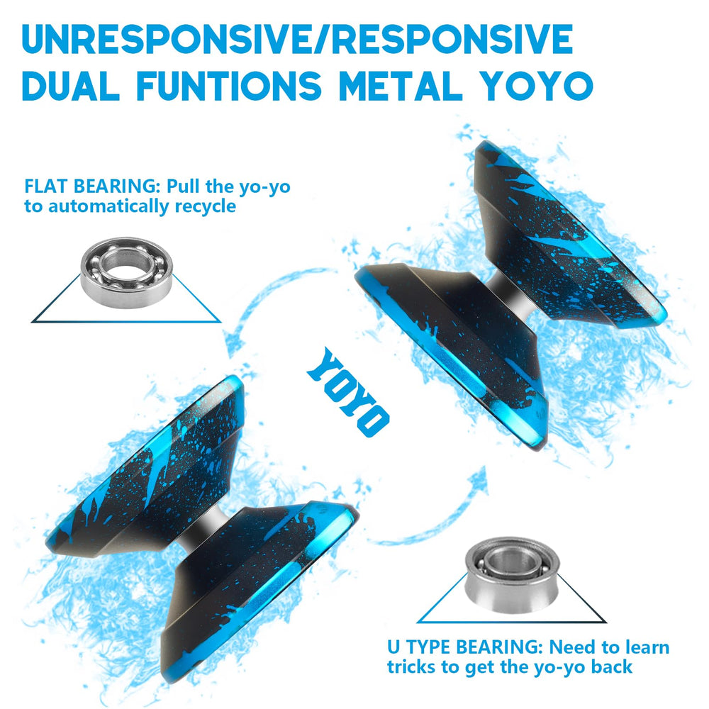 FETESNICE Yoyo Pro bearing replacement setup showing dual-mode capability