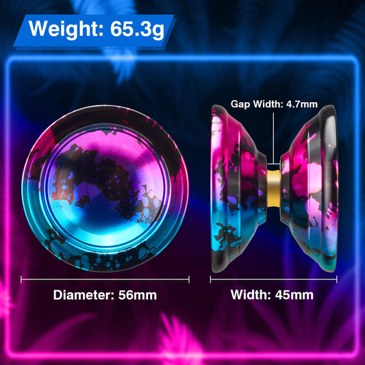FETESNICE yoyo with butterfly design in vibrant colors for dynamic tricks