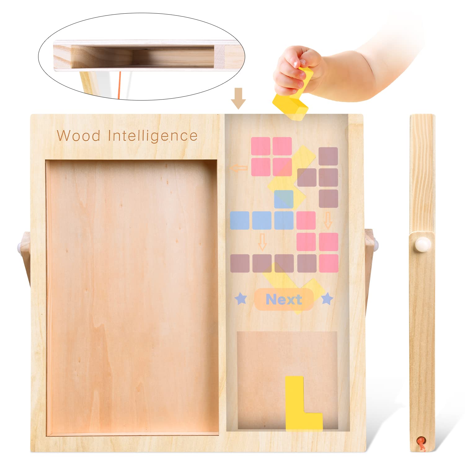 FFTROC puzzle pieces feature non-toxic paint for safe hands-on fun.