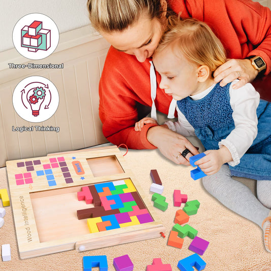 FFTROC colorful wooden blocks shown for creative building sessions.