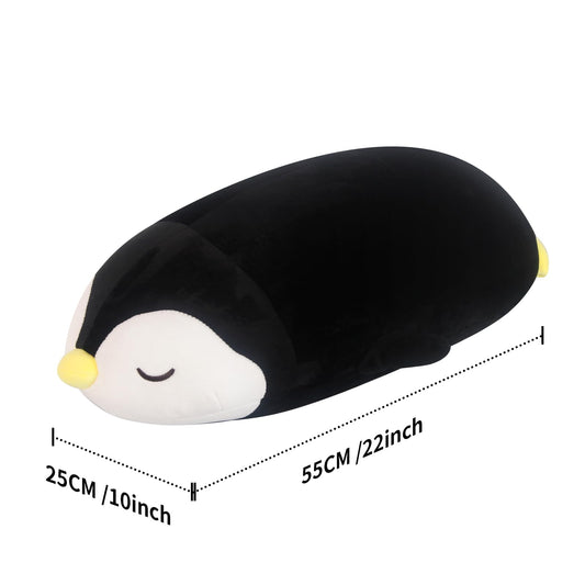 FFxiong penguin plush face close-up highlighting soft material and friendly expression.