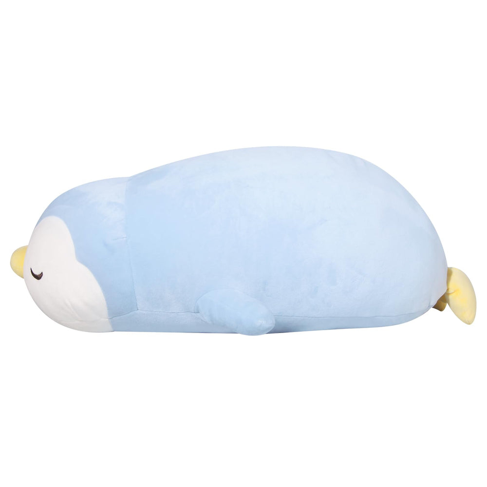 FFxiong 22-inch penguin plush face close-up with friendly eyes