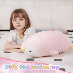 FFxiong large penguin plush ideal for kids and adults to snuggle.