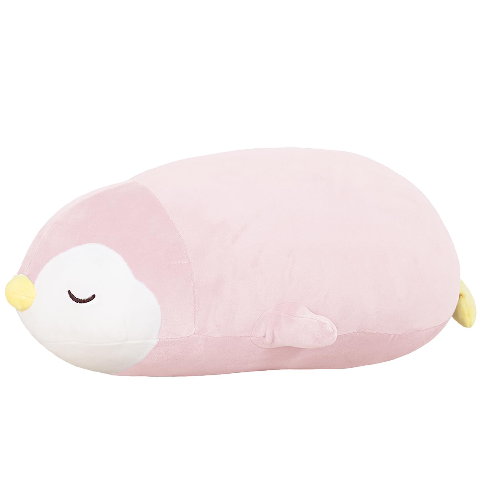 FFxiong 22-inch pink penguin plush design for cozy decor and hugs.