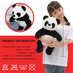 FFxiong panda plush room decor on bed or shelf adds cute charm.