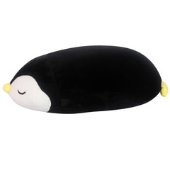 FFxiong penguin plush bedtime pillow setup showing integrated cushion.