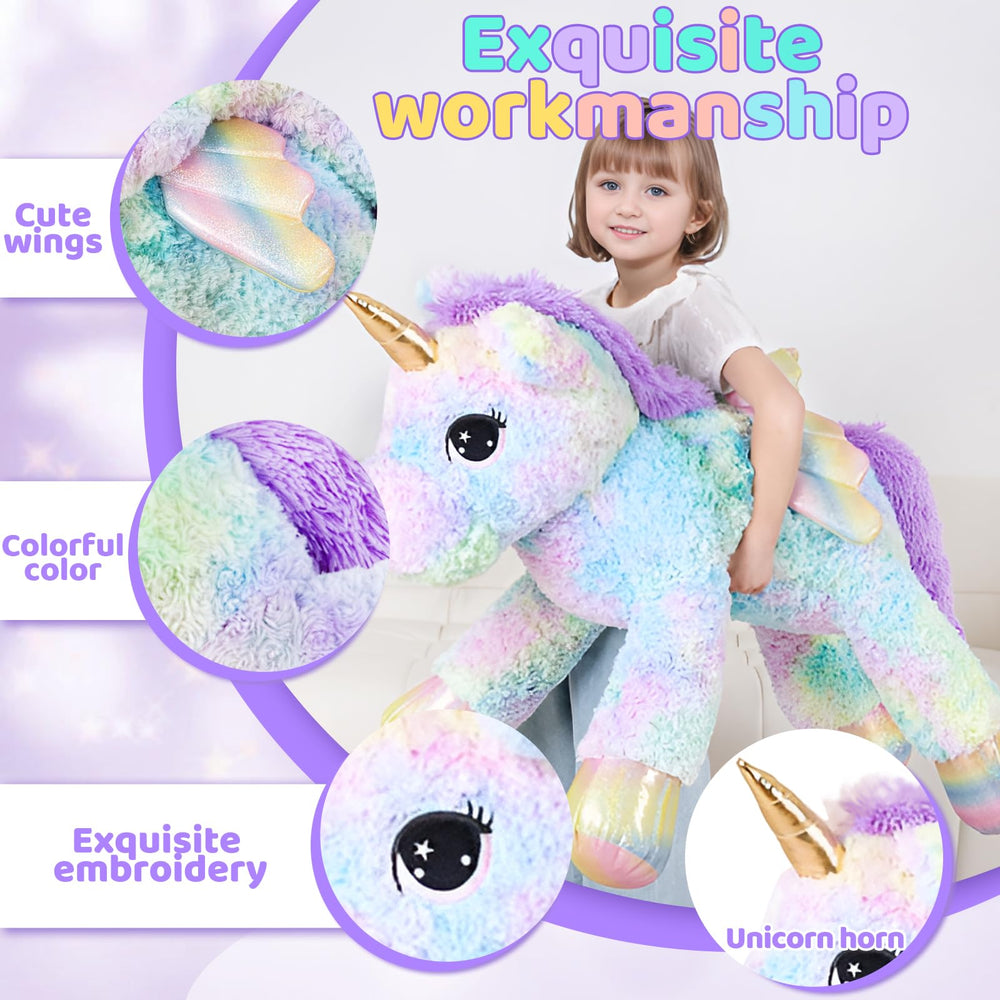 FFxiong room-friendly unicorn plush serves as a charming gift for children and fans.