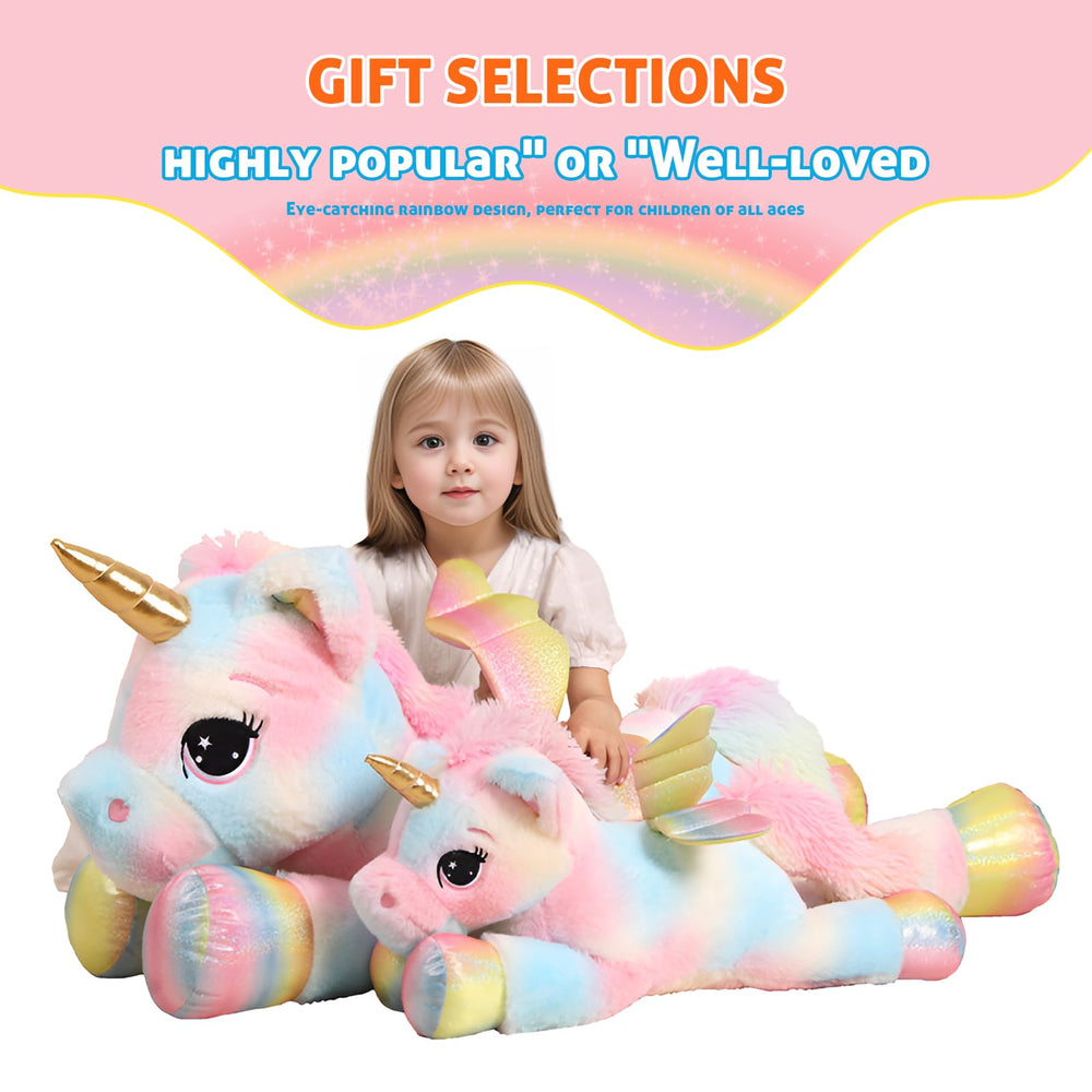 FFxiong unicorn pillow cuddle buddy for screen-free downtime.