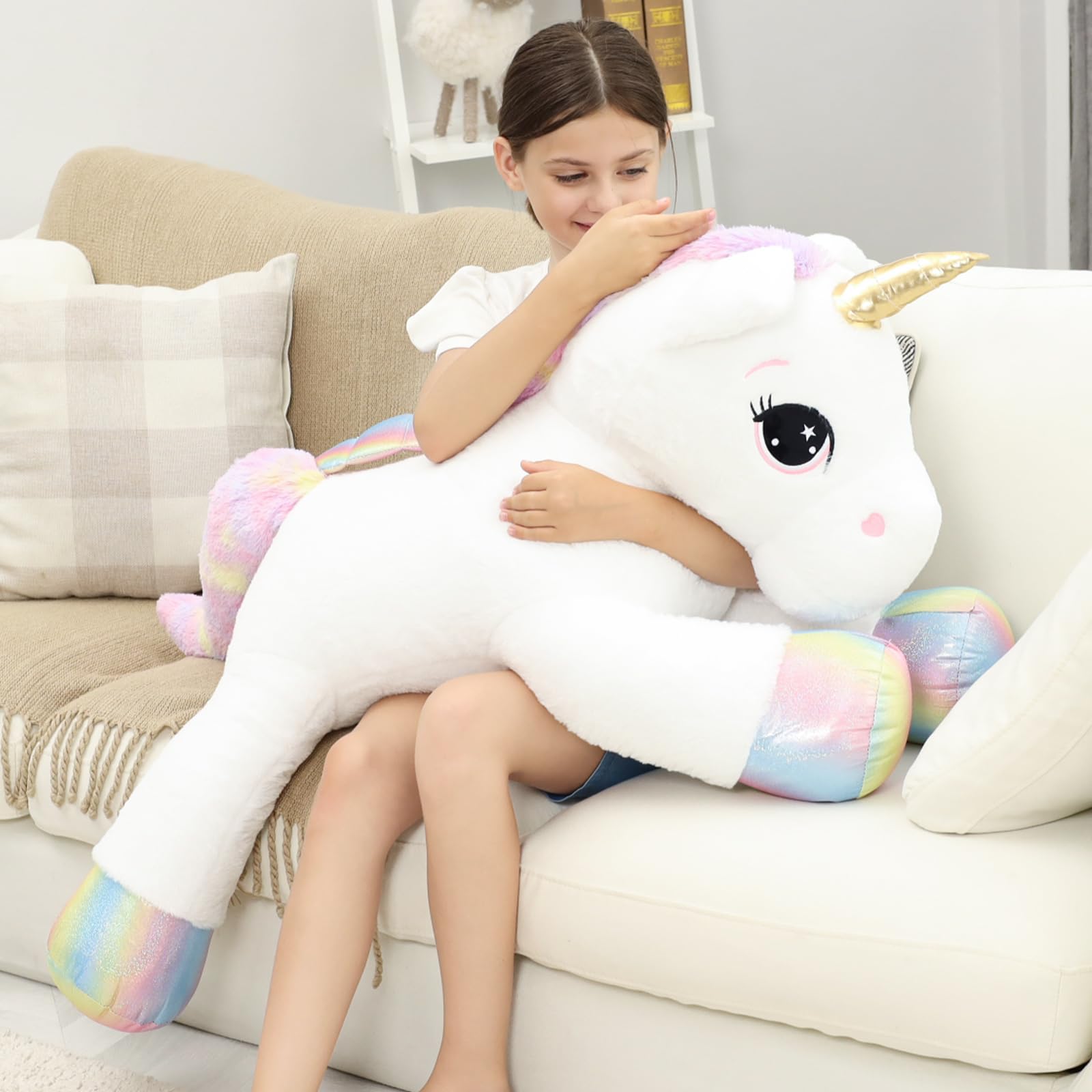 FFxiong unicorn plush makes a thoughtful gift for birthdays.
