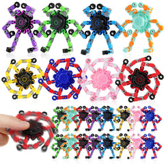 FGYLYOX transformable fidget spinner robot red for focused play and calm