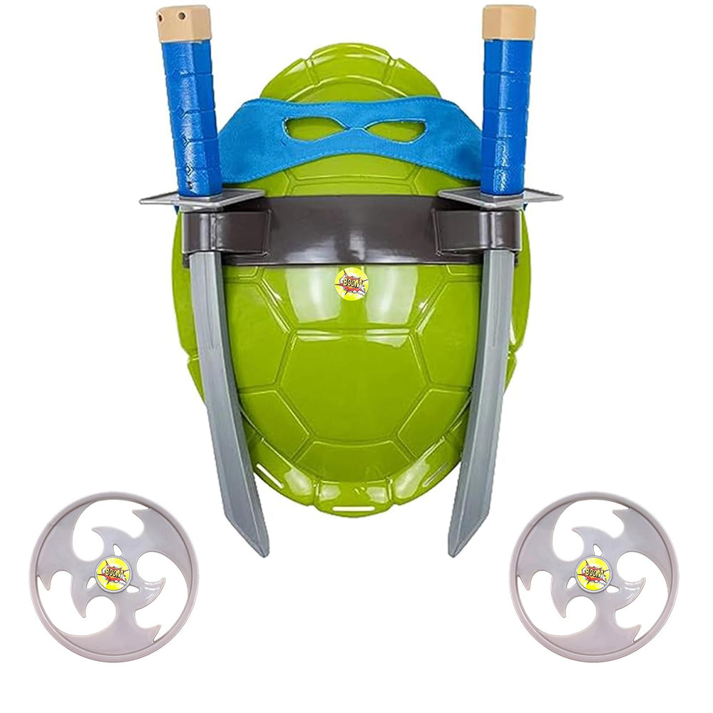 FHARLXQ Turtle Shell Cosplay Blue set, turtle-shell focus, ideal for parties and Halloween play