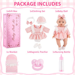 fhjax 12-inch baby doll gift box setup for exciting unboxing moments