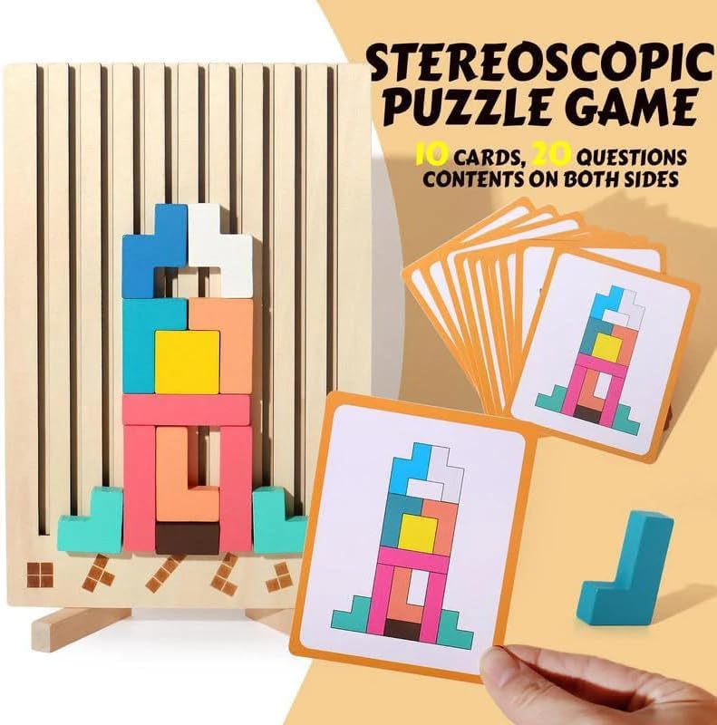 FHNUVB colorful blocks provide tactile, screen-free relaxation and concentration.