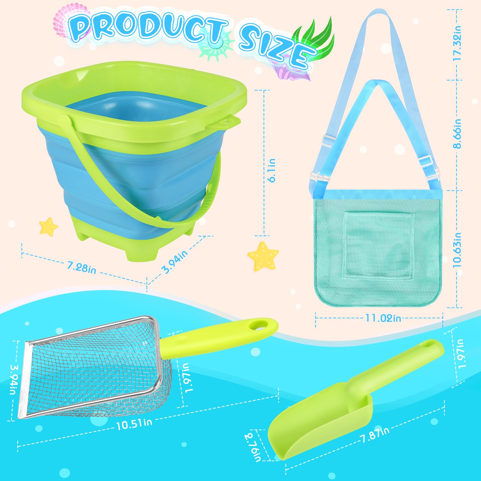 FHOZGECY sand dipper scoop capturing small treasures at the beach.