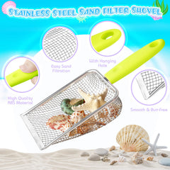 FHOZGECY sand shovels helping kids scoop and sculpt.