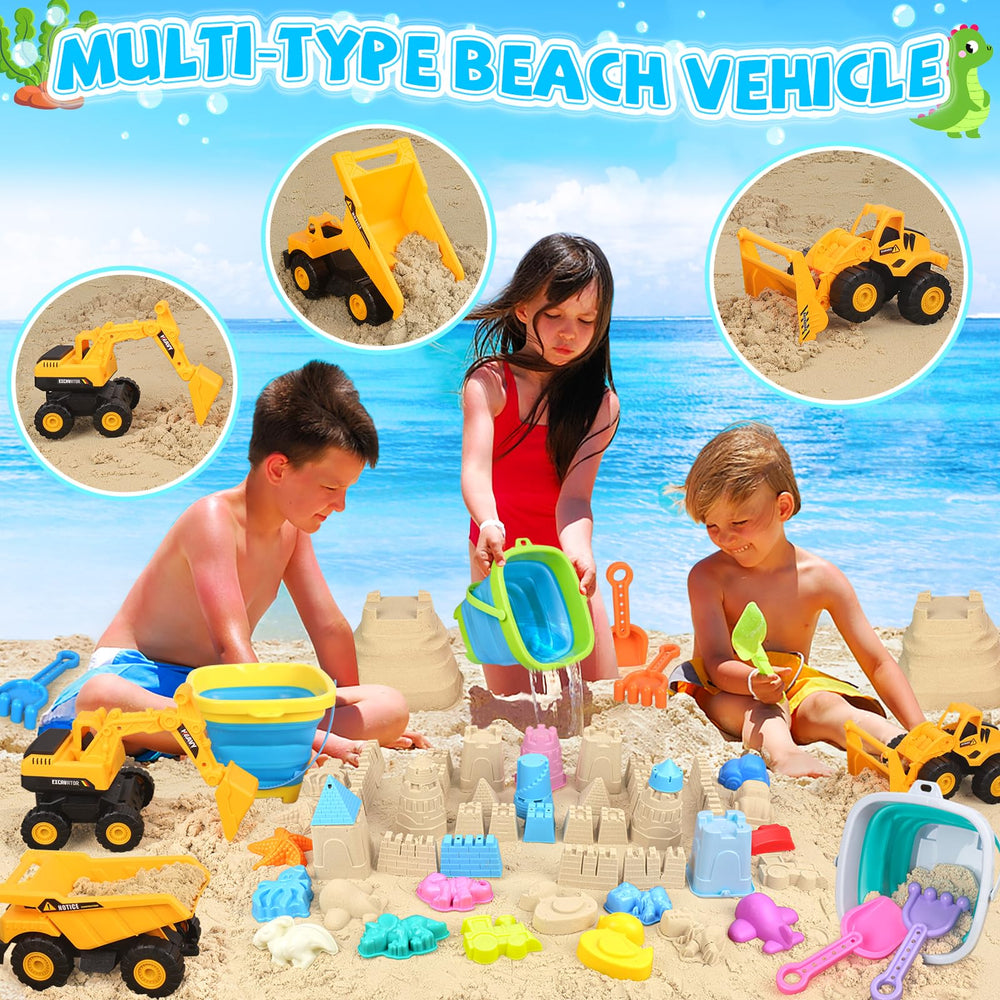 FHOZGECY bulldozer beach toy, easy to grip and perfect for sand builds.