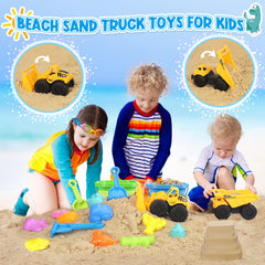 FHOZGECY construction vehicles for imaginative beach play
