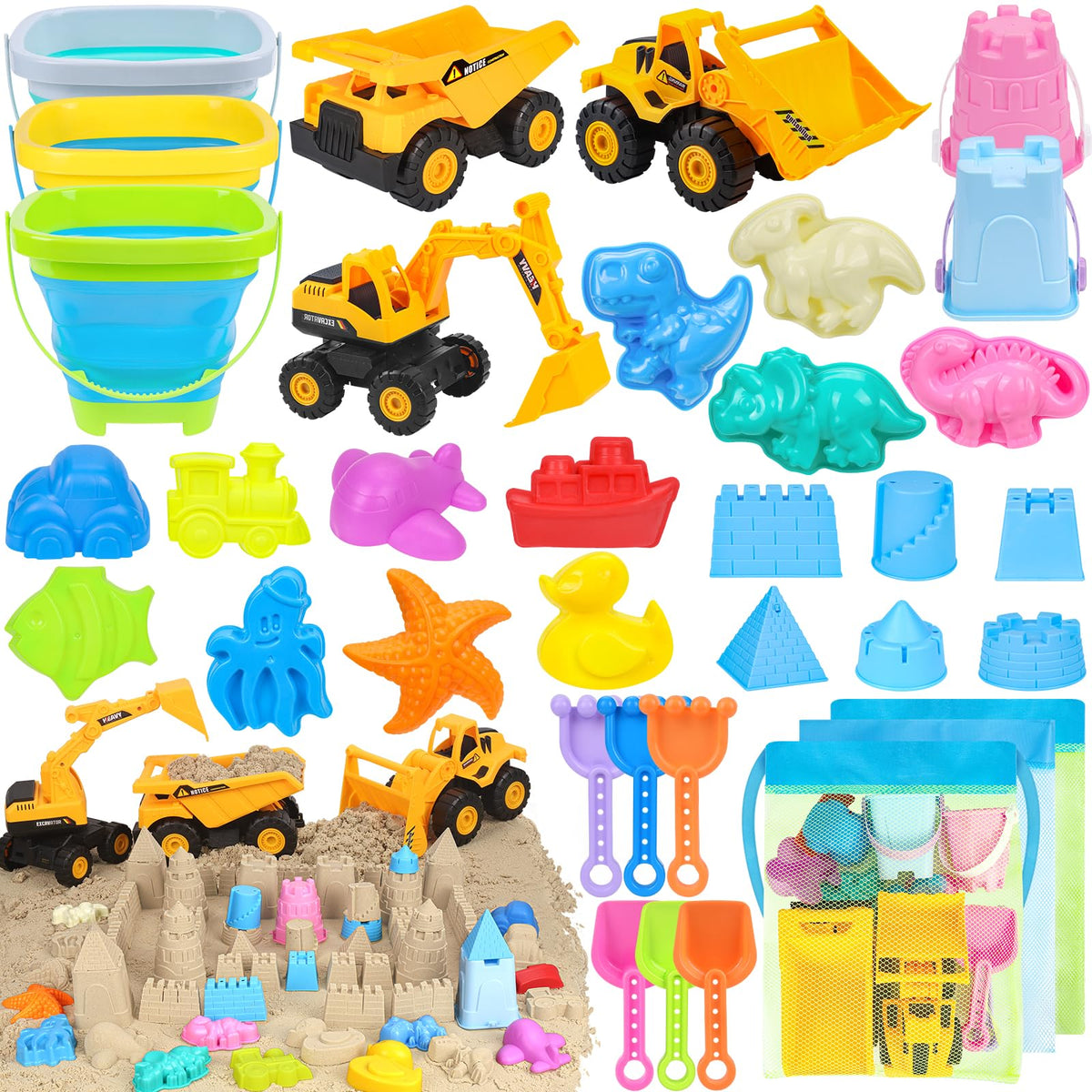 FHOZGECY dumper beach toy for kids, durable and colorful for sand play.