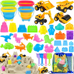 FHOZGECY construction vehicles for imaginative beach play on sand.
