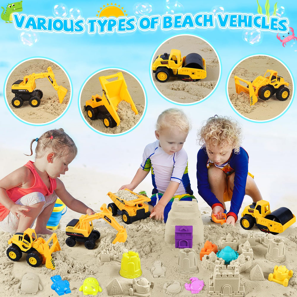 FHOZGECY collapsible sand bucket for easy carrying and quick cleanup.