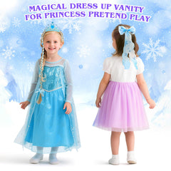 FHOZGECY vanity table lights create a magical salon ambiance for kids.