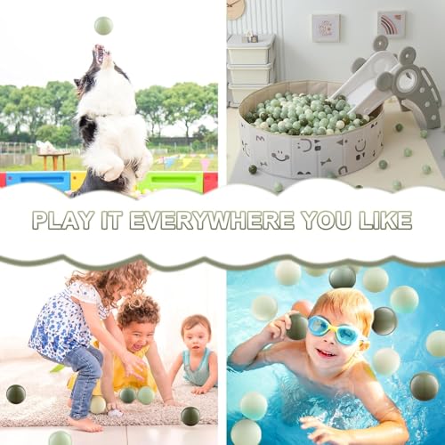 FHRILEK crush-proof balls withstand rough toddler play while retaining their bounce