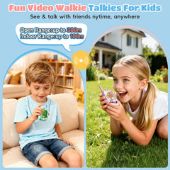 FHskFH built-in camera walkie talkie enables real-time video chats.